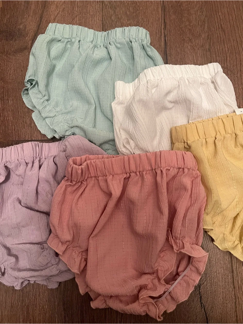 Soft Cotton Baby Bloomers - Pastel Pack (Pink, Lavender, Mint, White, Yellow)